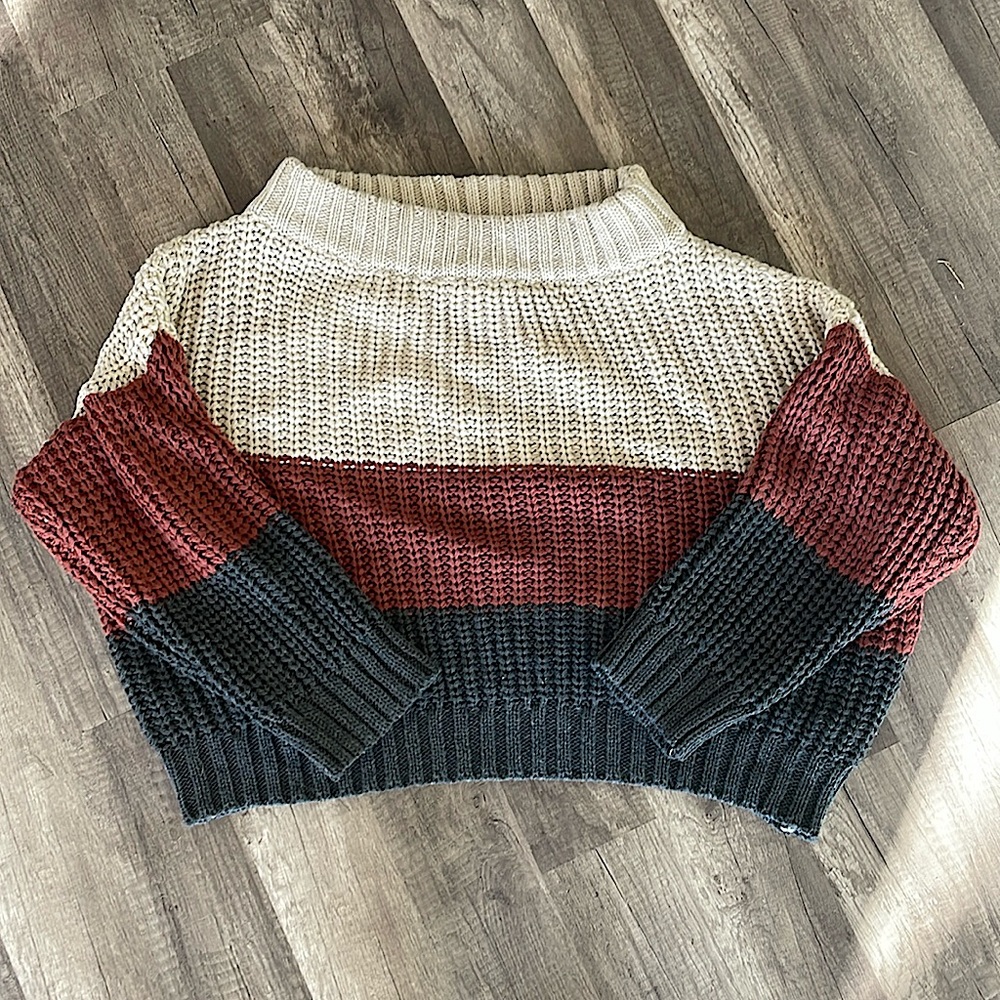 Vici off the shoulder knit sweater